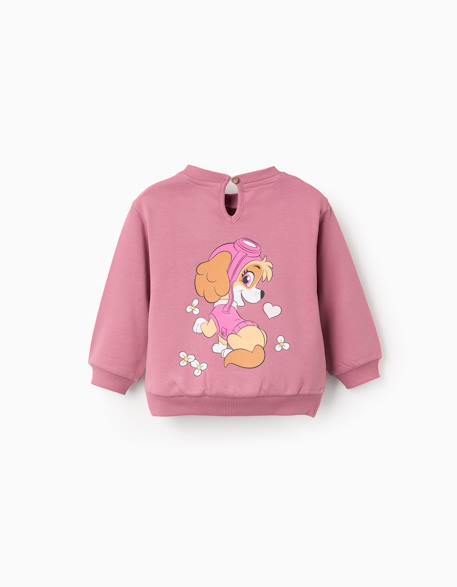 Sweat en coton peigné à imprimé stella Rose foncé 2 - vertbaudet enfant 