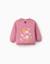 Sweat en coton peigné à imprimé stella Rose foncé 2 - vertbaudet enfant 