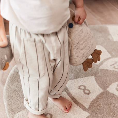 Peluche en coton Beige+Gris 3 - vertbaudet enfant 