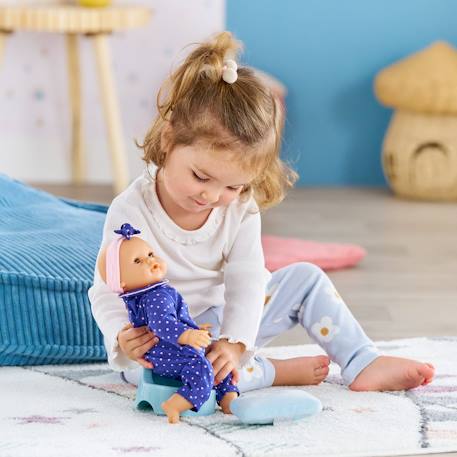 Pot & lingette 'étoiles' pour poupon 30 et 36 cm Bleu 3 - vertbaudet enfant 