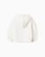 Sweat en coton peigné à capuche et imprimé stitch Blanc 2 - vertbaudet enfant 