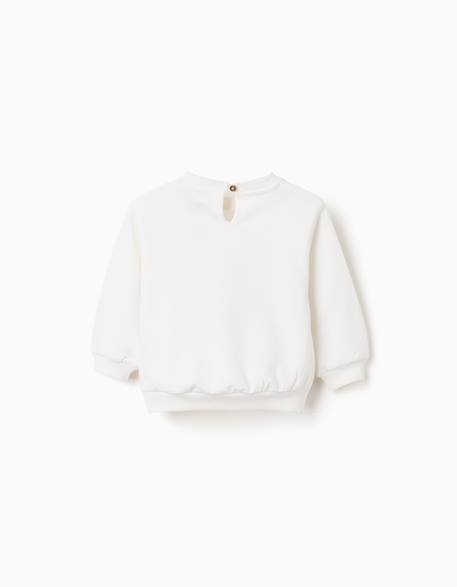 Sweat en coton peigné à imprimé peppa pig Blanc 2 - vertbaudet enfant 