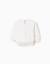 Sweat en coton peigné à imprimé peppa pig Blanc 2 - vertbaudet enfant 