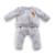 Jogging gris 'petit explorateur' pour poupon 30 cm Gris 1 - vertbaudet enfant 