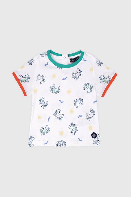 T-shirt en coton bébé Imprimé crabes 1 - vertbaudet enfant 