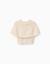 Cardigan en maille à manches cape et lurex Beige clair 2 - vertbaudet enfant 