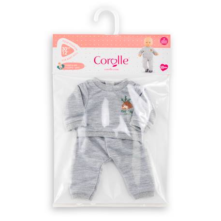 Jogging gris 'petit explorateur' pour poupon 30 cm Gris 3 - vertbaudet enfant 