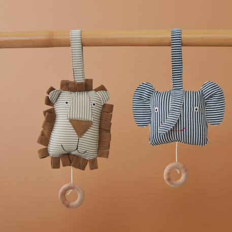 Mobile muscial en coton organique Gris 2 - vertbaudet enfant 