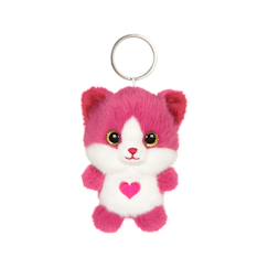 Jouet-Porte-clés peluche chat doux pour enfant