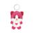 Porte-clés peluche chat doux pour enfant Rose 1 - vertbaudet enfant 