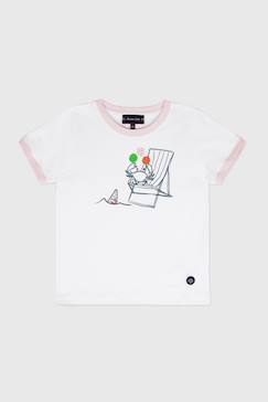Garçon-T-shirt, polo, sous-pull-T-shirt en coton léger langoustine enfant