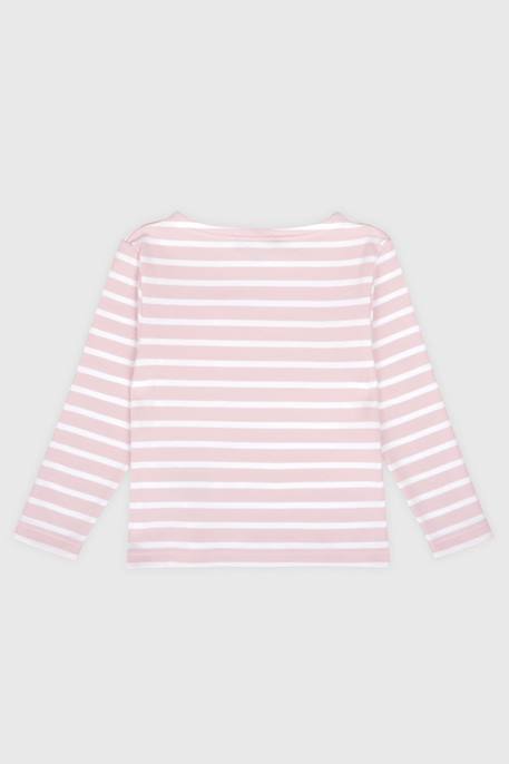 Marinière avec poche en coton épais enfant Blue saphir/blanc+Fairytale / blanc 4 - vertbaudet enfant 