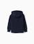 Sweat zippé avec capuche et poches Bleu foncé 2 - vertbaudet enfant 