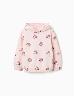 -Sweat en coton peigné à capuche et motif minnie