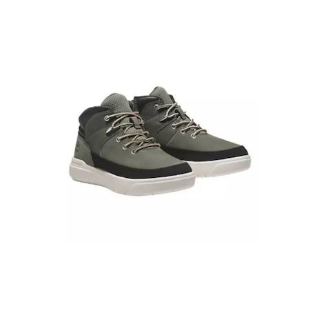 Baskets cuir, synthétique seby mid lace sneaker j Kaki 2 - vertbaudet enfant 