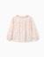 Blouse florale à manches longues et volants Blanc 2 - vertbaudet enfant 