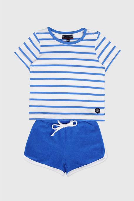 Fille-Ensemble pyjashort en coton enfant