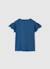 T-shirt fille bleu avec volants Bleu 2 - vertbaudet enfant 