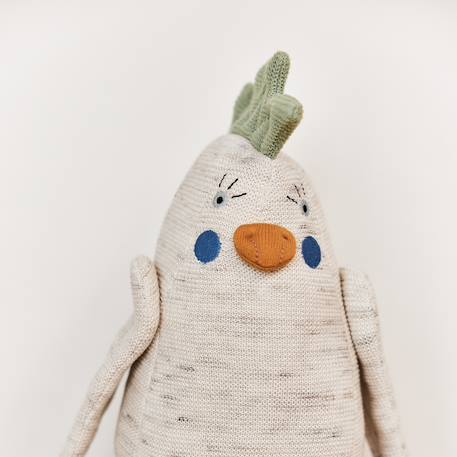 Peluche en coton Beige+Gris 2 - vertbaudet enfant 