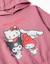 Sweat en coton peigné à capuche et imprimé hello kitty Rose foncé 3 - vertbaudet enfant 