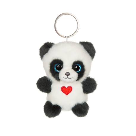 Porte-clés peluche panda doux pour enfant 8cm Gris 1 - vertbaudet enfant 