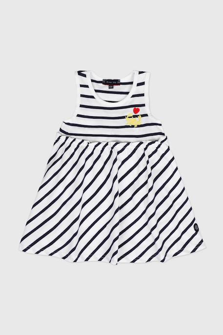Bébé-Robe rayée sans manche en coton bébé