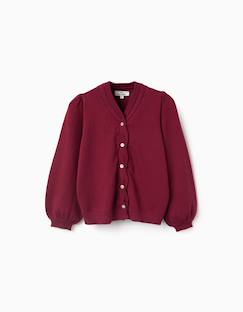 -Cardigan en maille avec détails tressés