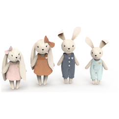 Jouet-Jeux d'imagination-Famille lapin (4 personnages)