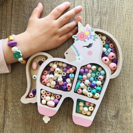 Coffret créatif de bijoux enfant avec perles Multicolore 3 - vertbaudet enfant 