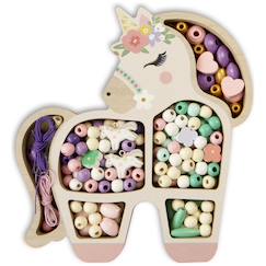 Jouet-Activités artistiques et musicales-Loisirs créatifs-Coffret créatif de bijoux enfant avec perles