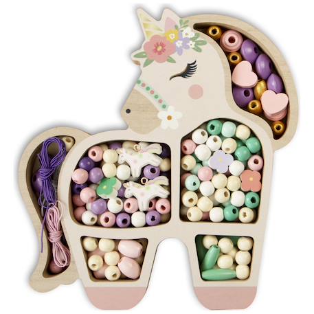 Coffret créatif de bijoux enfant avec perles Multicolore 1 - vertbaudet enfant 