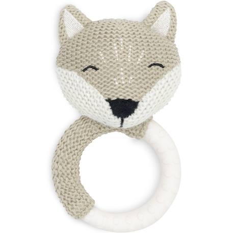 Hochet anneau de dentition Blanc, marron+Gris, marron+Vert+Vert, blanc 16 - vertbaudet enfant 