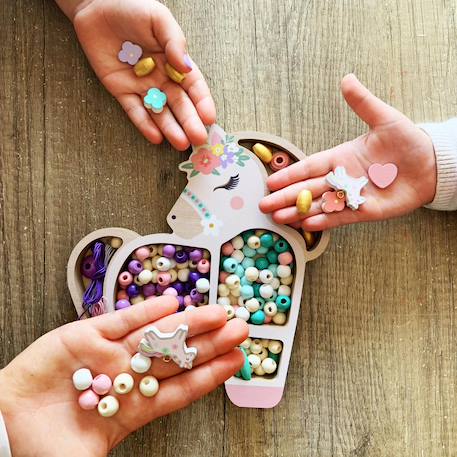 Coffret créatif de bijoux enfant avec perles Multicolore 4 - vertbaudet enfant 