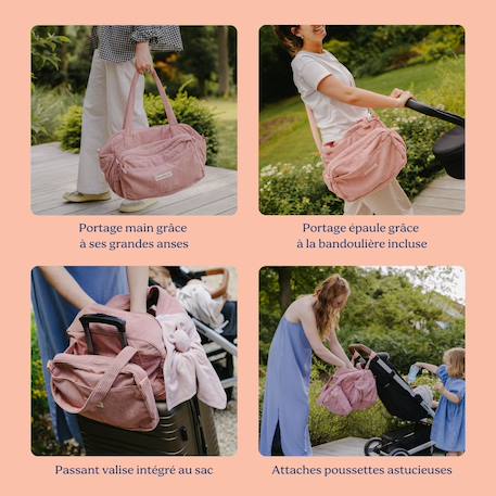 Sac à langer bébé fluffy Rose 5 - vertbaudet enfant 