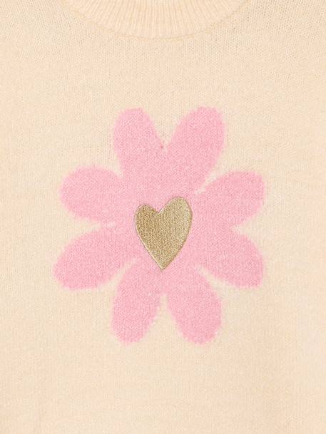 Pull fleurs vanille 3 - vertbaudet enfant 