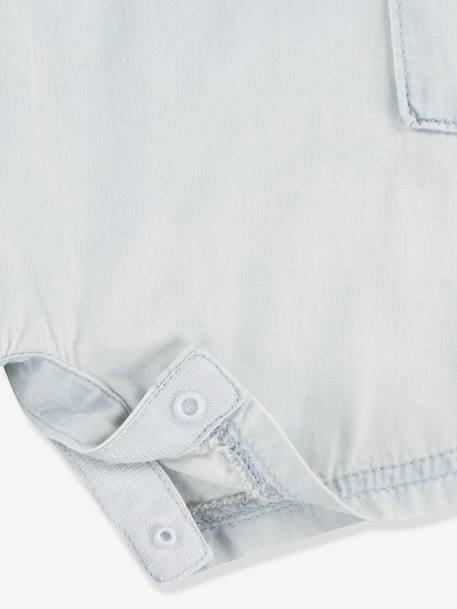 Set denim combi et bob bébé Levi's denim bleached 6 - vertbaudet enfant 