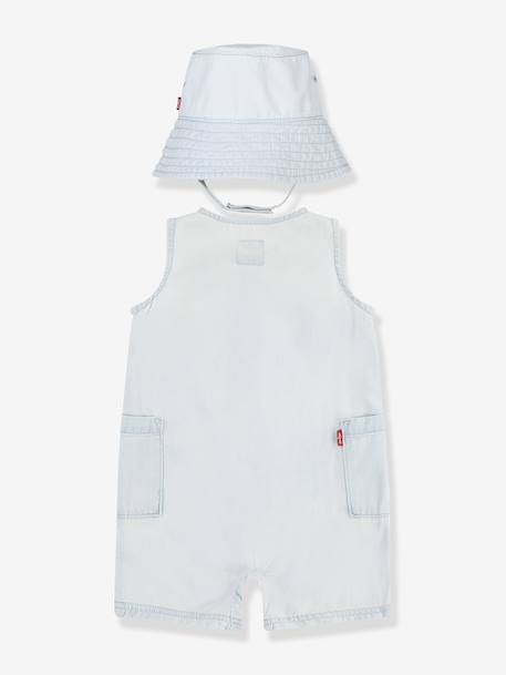 Set denim combi et bob bébé Levi's denim bleached 2 - vertbaudet enfant 