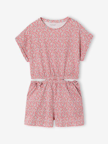 Combi short fille jersey écru+multicolore 1 - vertbaudet enfant 