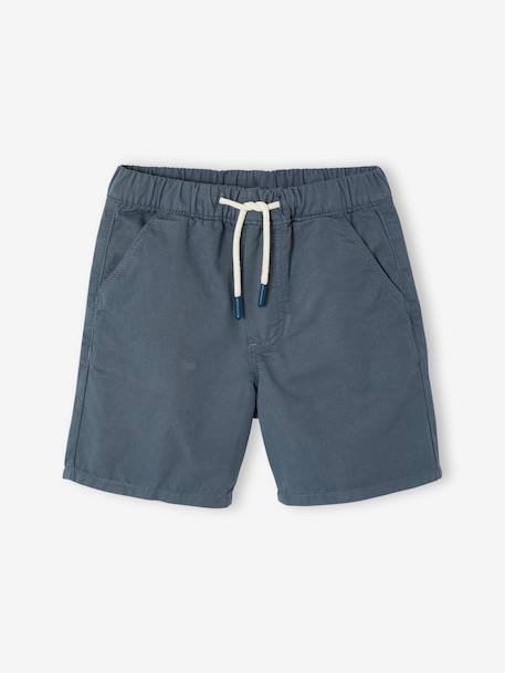 Bermuda garçon élastique bleu jean+jaune pastel+vert sapin 5 - vertbaudet enfant 