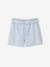 Short fille twill ceinture à nouer rayé bleu+rose+vanille 3 - vertbaudet enfant 