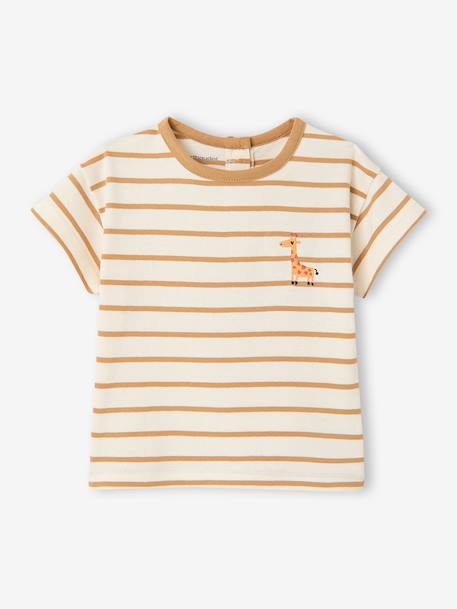 T-shirt manches courtes bébé caramel 1 - vertbaudet enfant 