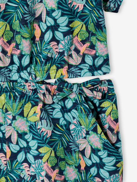 Combi short fille jersey écru+multicolore 7 - vertbaudet enfant 