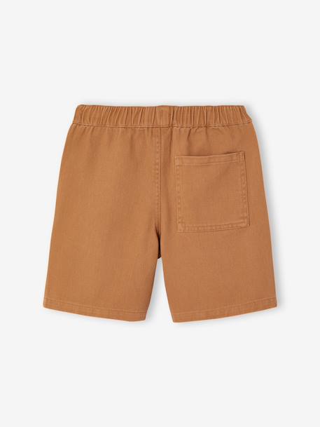 Bermuda garçon en twill anthracite+camel 10 - vertbaudet enfant 