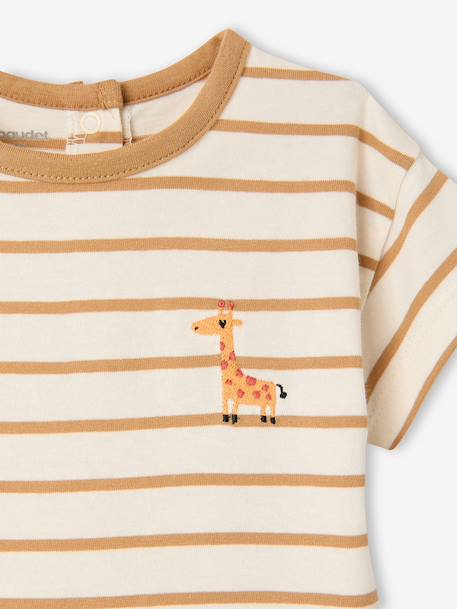 T-shirt manches courtes bébé caramel 2 - vertbaudet enfant 