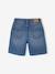 Bermuda fille en jean brodé fleurs bleu clair+bleu moyen 5 - vertbaudet enfant 