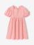Robe fille Vichy noeuds dos corail 2 - vertbaudet enfant 