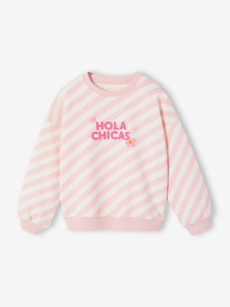 Sweat fille imprimé rose 4 - vertbaudet enfant 