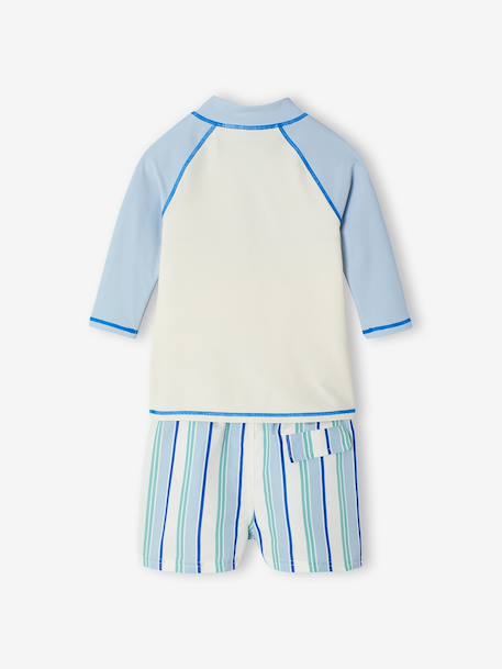 Ensemble maillot de bain anti UV bleu ciel 5 - vertbaudet enfant 