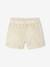 Short fille style paperbag écru+rose+tomette 3 - vertbaudet enfant 
