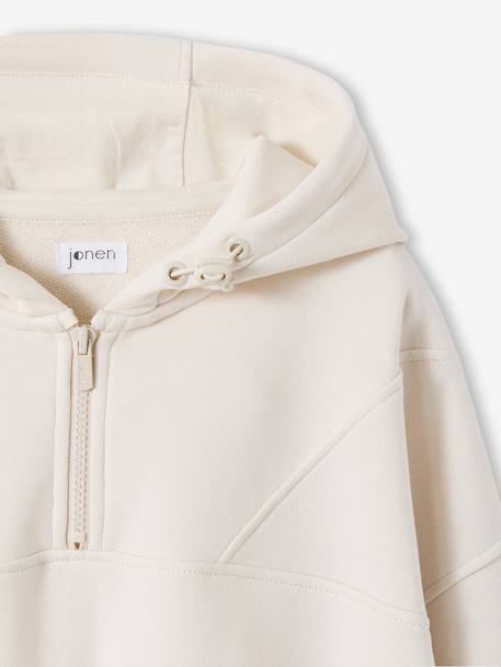 Sweat fille capuche sport vanille 4 - vertbaudet enfant 